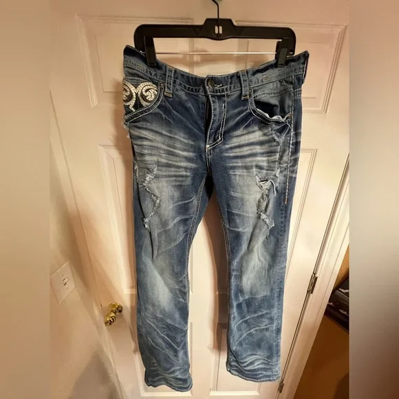 Men’s Affliction cooper jeans size 31 - Picture 2 of 8